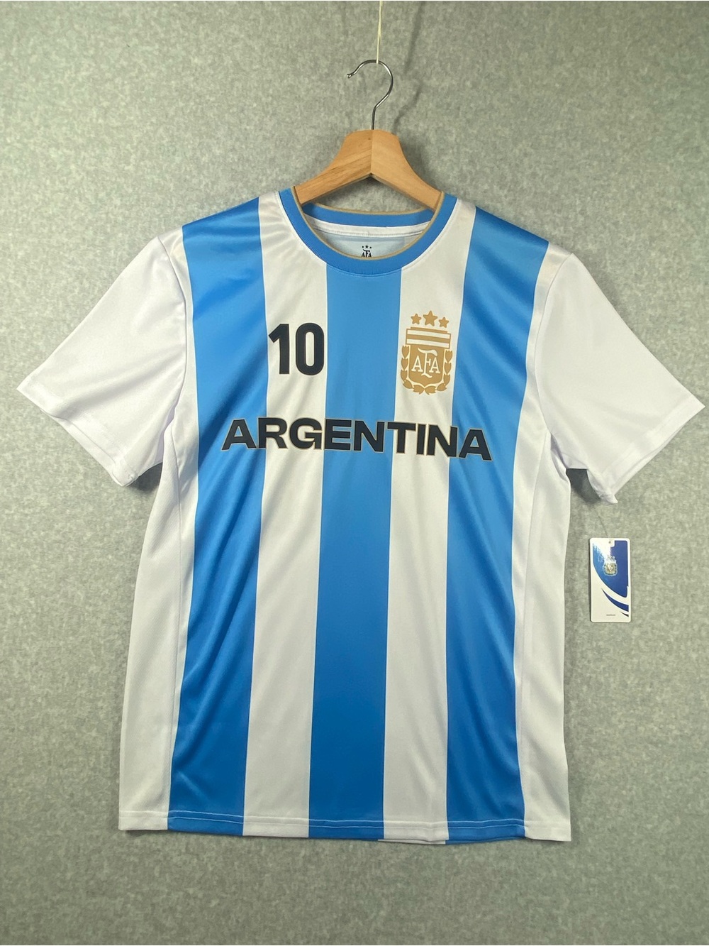 Argentina Lionel Messi Jersey #10 AFA Men's Size S Blue Original Official NWT